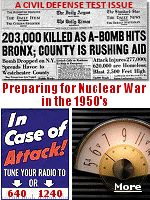 In 1954, the United States Federal Civil Defense Agency instituted an exercise called Operation Alert, a civil defense drill that took place on the same day in major cities. Citizens were required to take cover for fifteen minutes. Civil defense officials tested their readiness and their communications systems, and federal officials practiced evacuating from the capital.